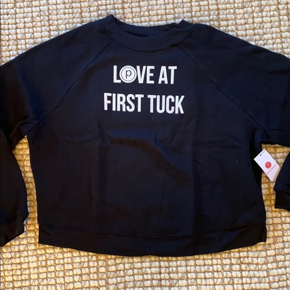 Pure Barre Tops - Pure Barre Love at First Tuck Pullover Sweatshirt